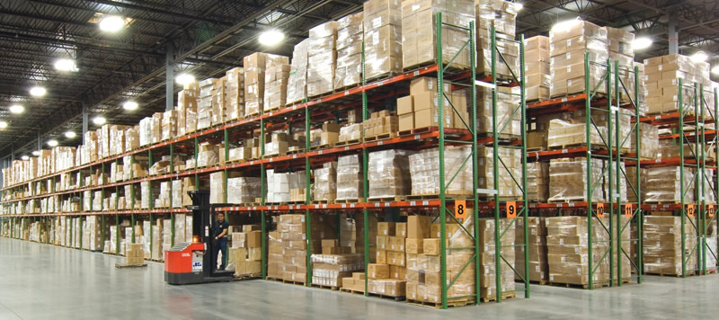 Industrial pallet racking warehouse in Buffalo New York